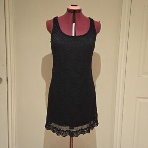 Dynamite Black Lace Mini Dress